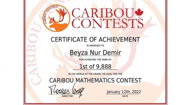 Beyza'dan büyük başarı