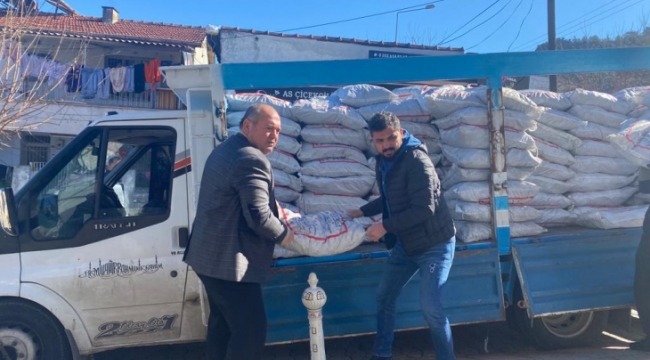 Fethiye CHP'den ücretsiz kömür yardımı