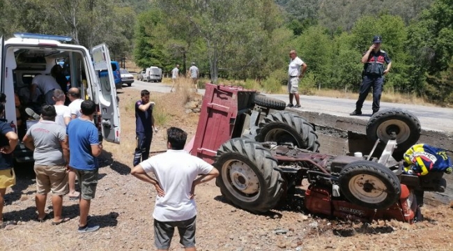 Göcek’te Traktör Kazası