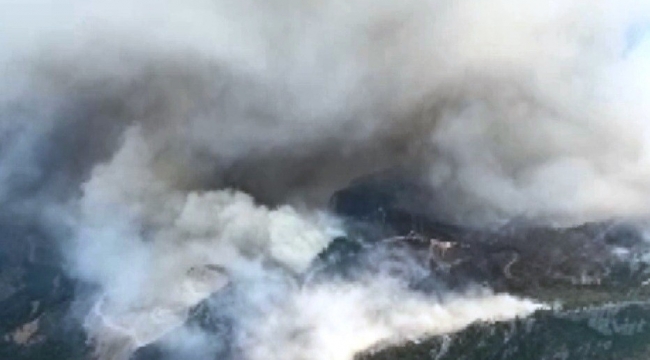 Datça'daki orman yangınında vatandaşlar güvenli bölgelere sevk ediliyor 