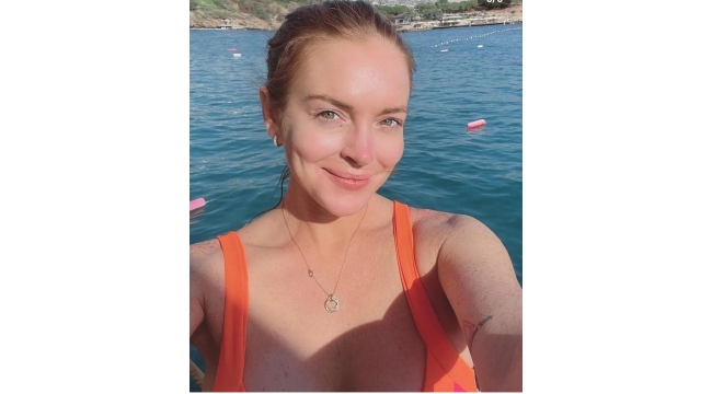 Dünyaca ünlü oyuncu Lindsay Lohan Bodru m’da balayı yapıyor