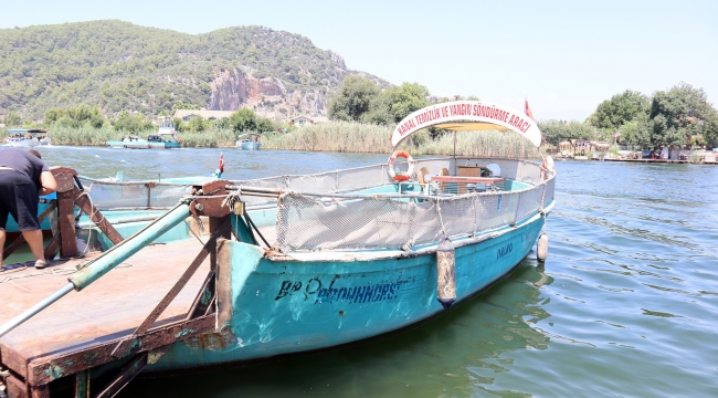  Dalyan Kanallarını Feribot İtfaiye koruyacak 