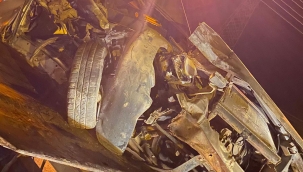 İki otomobilin yarışı kazaya neden oldu: 1 ağır yaralı