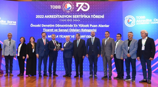 Muğla Ticaret ve Sanayi Odası Türkiye 3’üncüsü oldu