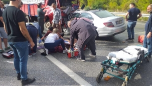 Oğlunun cenazesini almaya gelirken kazada hayatını kaybetti