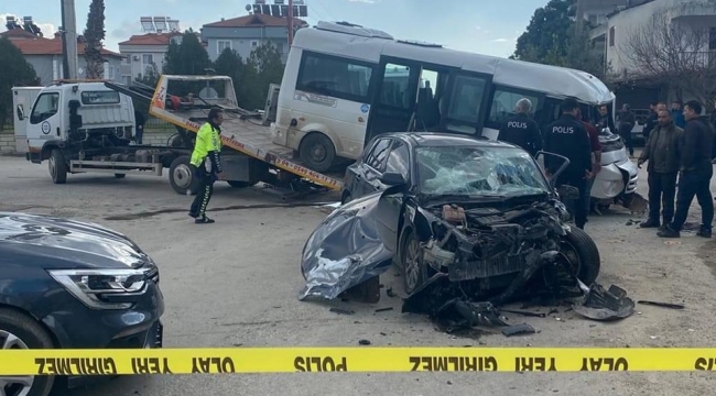 Dalaman'da zincirleme trafik kazası: 1 ölü, 2 yaralı 