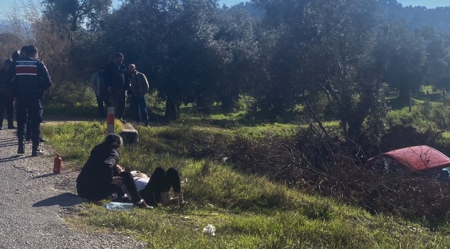 Kontrolden çıkan otomobil tarlaya uçtu: 1 ölü