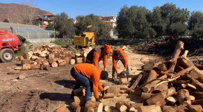 Marmaris’ten depremzedelere yakacak yardımı