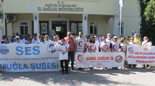 Muğla'da Sağlıkçılar İş Bıraktı