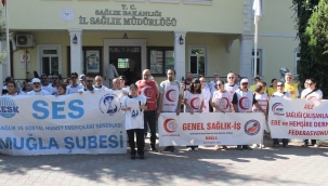 Muğla'da Sağlıkçılar İş Bıraktı