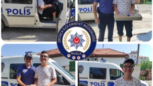 ortaca İlçe Emniyet Müdürlüğünden özel çocuğa doğum günü süprizi