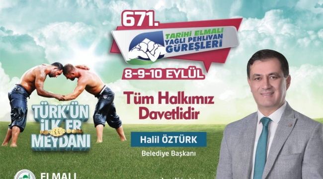 Elmalı Yağlı Güreşleri 8-10 Eylül Tarihleri Arasında