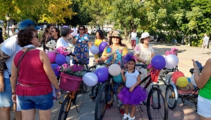 Muğla’da ”Süslü Kadınlar Bisiklet Turu” düzenlendi