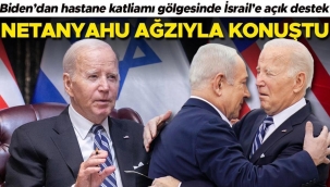 Biden’dan açık destek... Hastane katliamı gölgesinde İsrail’e gitti