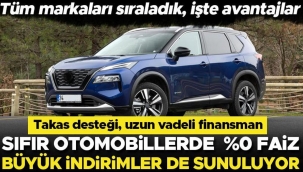 Sıfır otomobillerde dev indirim ve yüzde 0 kredi kampanyası… Tüm markaları sıraladık, işte avantajlar