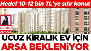 Hedef 10-12 bin TL’ye sıfır konut: Ucuz kiralık ev için arsa bekleniyor