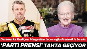 ‘Parti prensi’ tahta geçiyor... Danimarka Kraliçesi Margrethe tacını oğlu Frederik’e bıraktı