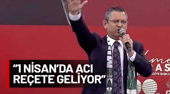 Özgür Özel: Emekliler için bu suçu işlemeye devam edeceğim 