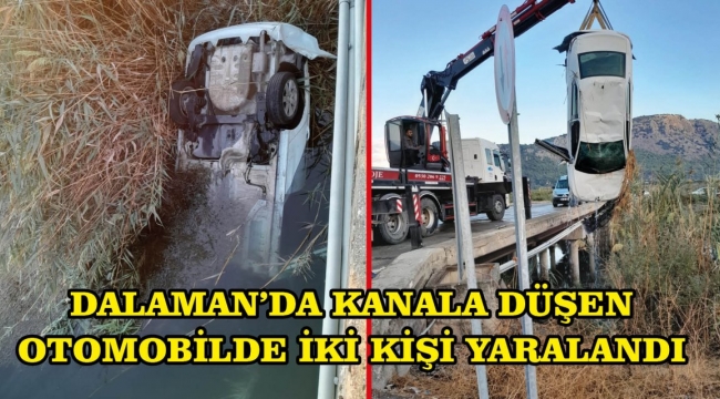 Kanala uçan otomobilde iki can kaybı