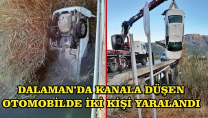 Kanala uçan otomobilde iki can kaybı