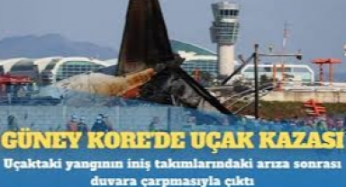 Güney Kore'de iniş yapan uçak pistten çıkıp duvara çarptı: 179 kişi öldü, 2 kabin görevlisi sağ kurtuldu 