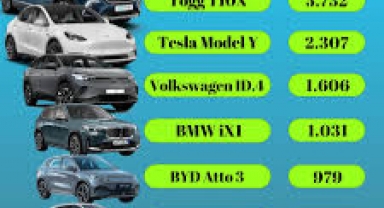 2024'te 100 bine yakın elektrikli otomobil satıldı