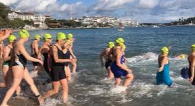 Datça'da 19. Açık Kış Yüzme Maratonu start aldı