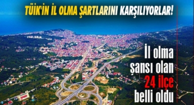 Fethiye, TÜİK Verilerine Göre İl Olmaya Aday 24 İlçe Arasında