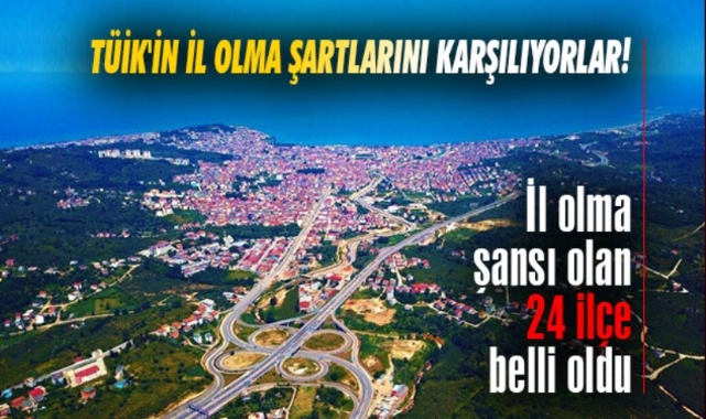 Fethiye, TÜİK Verilerine Göre İl Olmaya Aday 24 İlçe Arasında