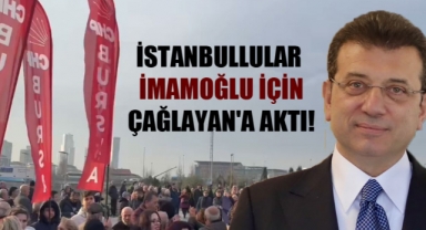 İmamoğlu ifade verdi, CHP'liler Çağlayan'a akın etti
