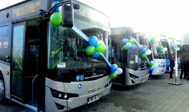 Muğla Büyükşehir Belediyesi'nden toplu taşımaya 35 yeni otobüs