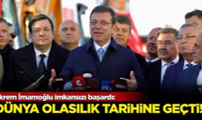Ekrem İmamoğlu Türk siyaset tarihine geçti