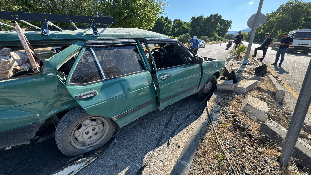 Ortaca Okçular Mahallesinde trafik kazası