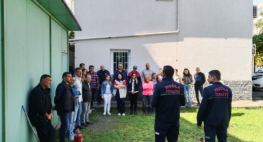 Tarım İlçe Müdürlüğü personeline yangın eğitimi ve tatbikatı düzenlendi 