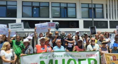 “Toprağımızı Vermiyoruz, Zeytinime Dokunma” Eylemine Geniş Katılım Oldu