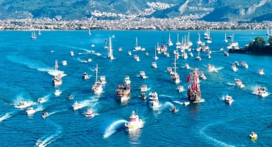 Cumhuriyet Coşkusu Fethiye Körfezi'nde bir başka yaşandı.