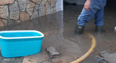 Köyceğiz'de sağanak yağış etkili oldu