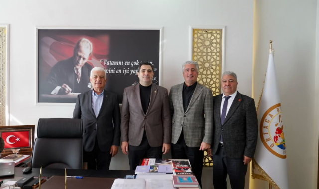 Osman Gürün ve Hüseyin Erol dan başkana ziyaret