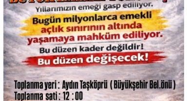 Emekliler Aydın'da 12 Nisan'da buluşuyor