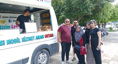 Eşi ve Oğlu için lokma hayrı yaptı