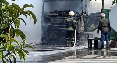 Petrol istasyonunda yangın 