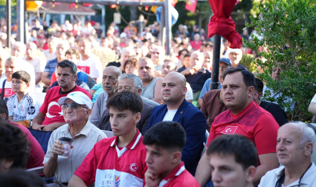 DALAMAN'DA MİLLİ MAÇ HEYECANI 