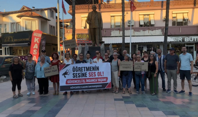 Eylemlerini Sürdüren Öğretmenlere Köyceğiz Hacıbektaştan Destek 