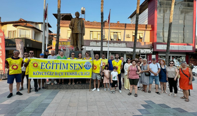 Köyceğiz'deki eğitimcilerden Ankara’da gözaltına alınan meslektaşlarına dayanışma mesajı