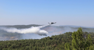 Muğla'da orman yangını! 3 ev boşaltıldı, kara yolu trafiğe kapatıldı 